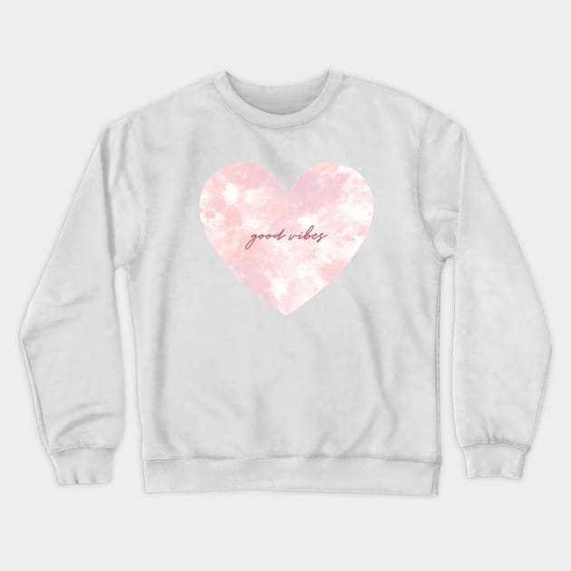 Dye Heart_Pink Crewneck Sweatshirt by VeRaWoNg